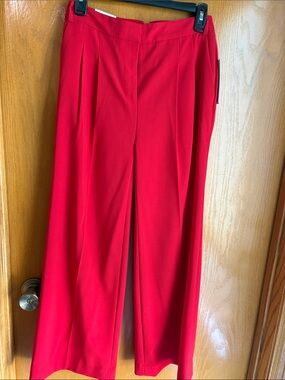 Dkny Red Wide-Leg Women's Pants